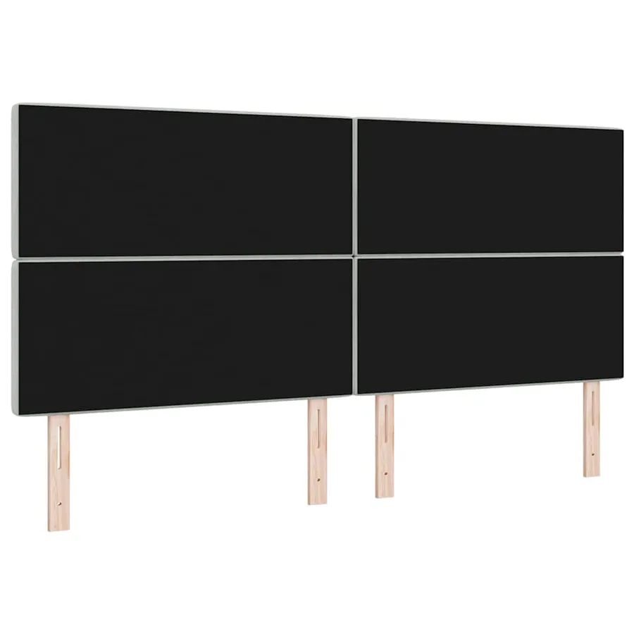Tête de lit LED avec bandes LED Gris clair 200 cm Velours - 7
