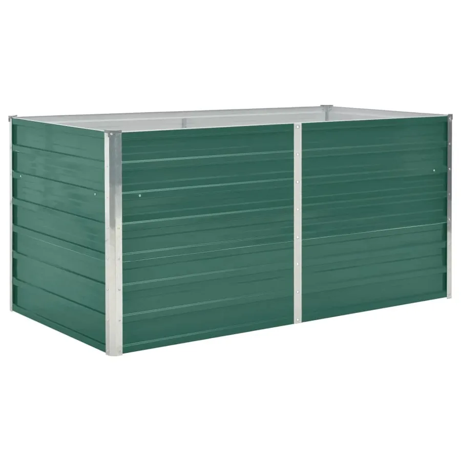 Jardinière 160 x 80 x 77 cm Acier galvanisé Vert - 2