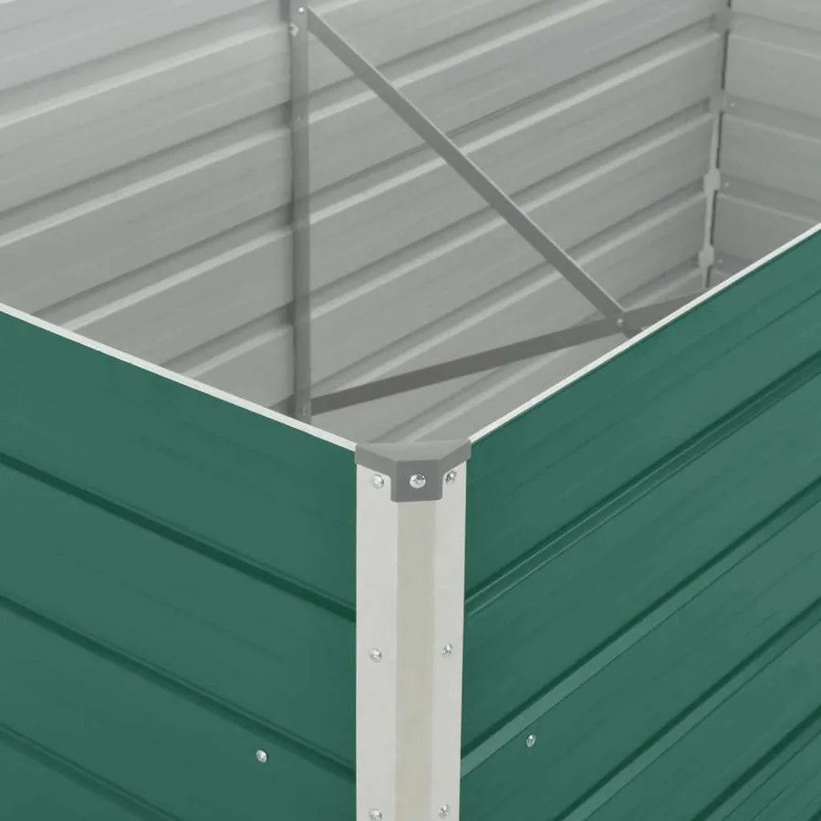 Jardinière 160 x 80 x 77 cm Acier galvanisé Vert - 5