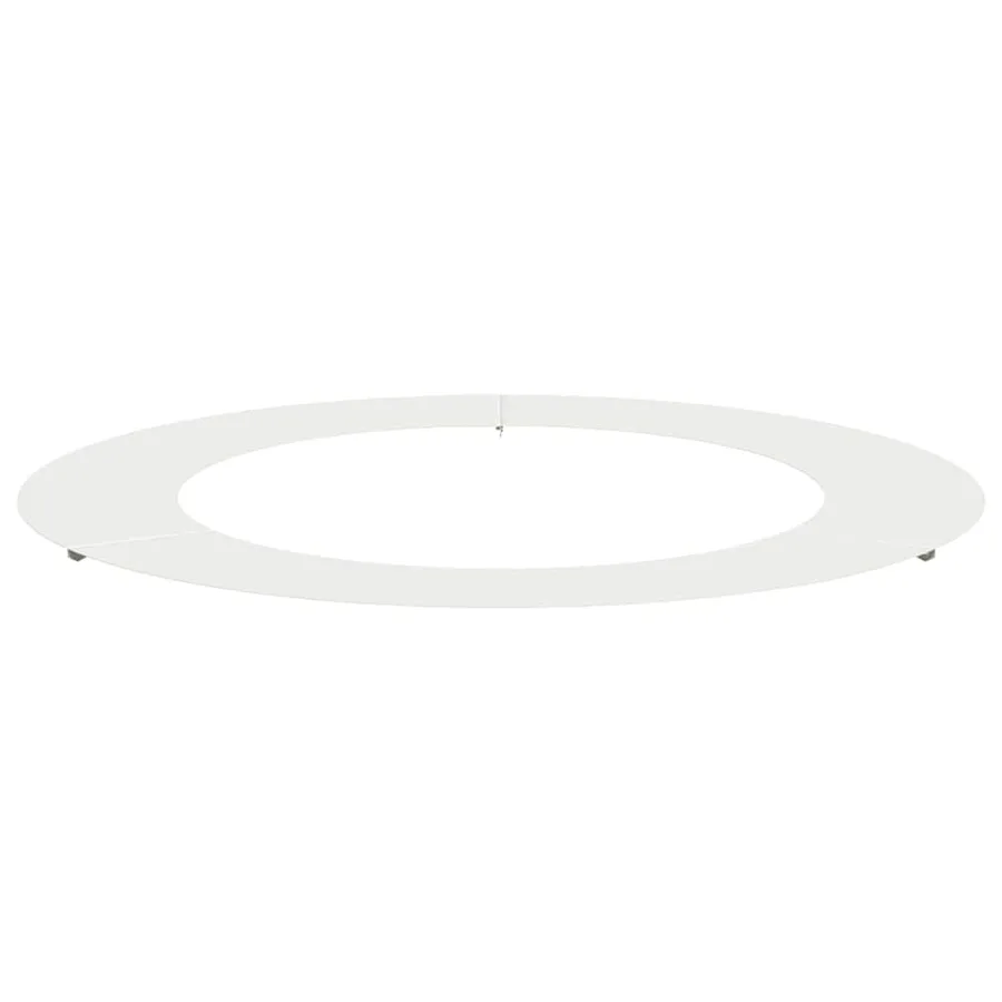 adapté pour anneau d'arbre plat Blanc Ø60/90 cm Acier - 2