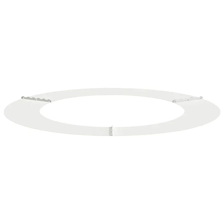 adapté pour anneau d'arbre plat Blanc Ø60/90 cm Acier - 4