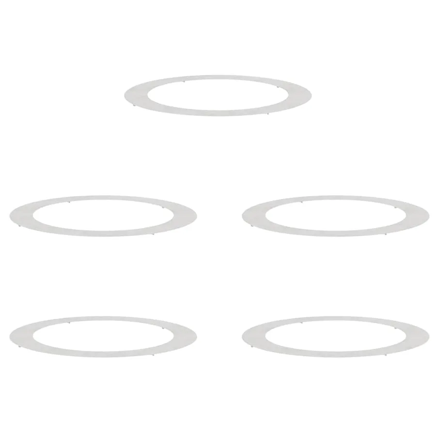 adapté pour anneaux d'arbre plats 5 pc Argent Ø90/120 cm - 2
