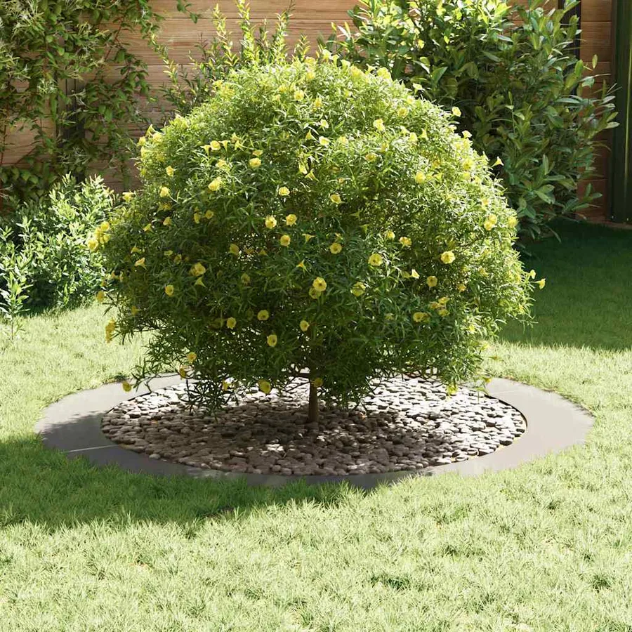 adapté pour anneaux d'arbre plats 5 pc Argent Ø90/120 cm - 3