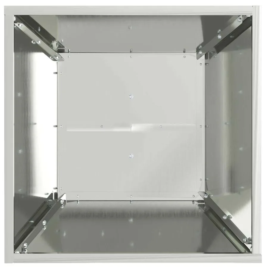 Jardinière à pilier 2 pc Argent 40 x 40 x 100 cm - 7