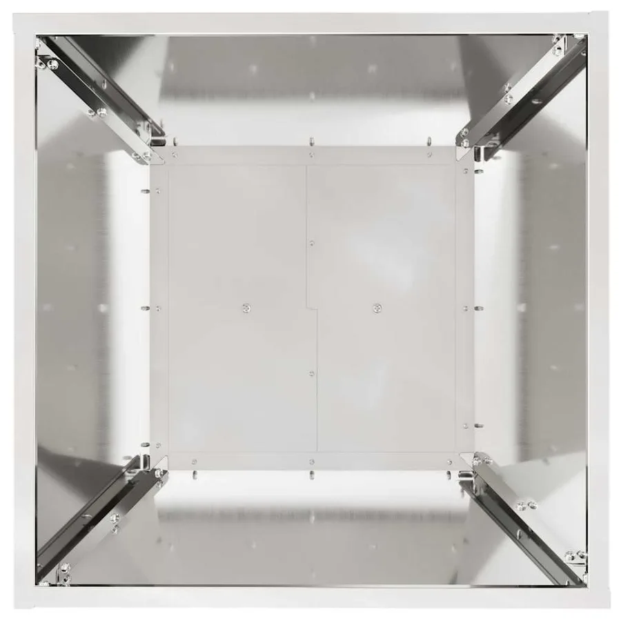 Jardinière à pilier 2 pc Argent 40 x 40 x 100 cm - 7