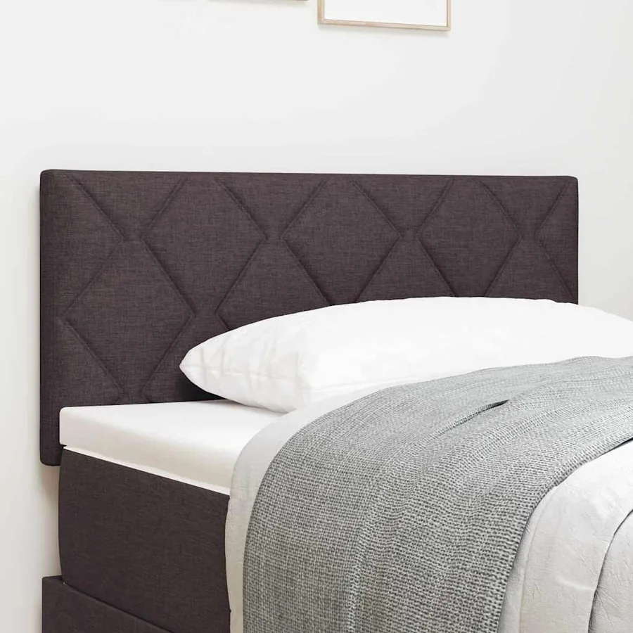 Tête de lit LED Marron 100 cm tissu