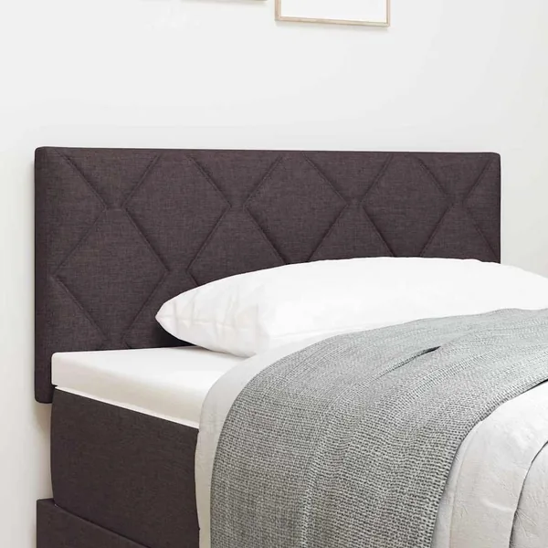 Tête de lit LED Marron 100 cm tissu