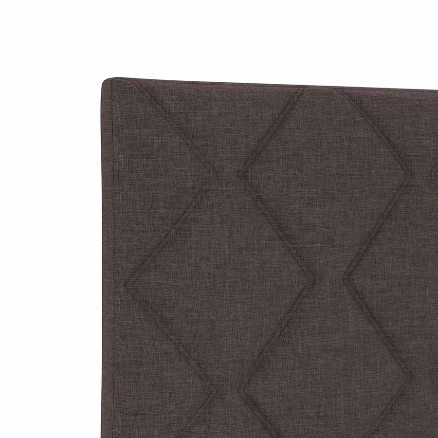 Tête de lit LED Marron 100 cm tissu - 7