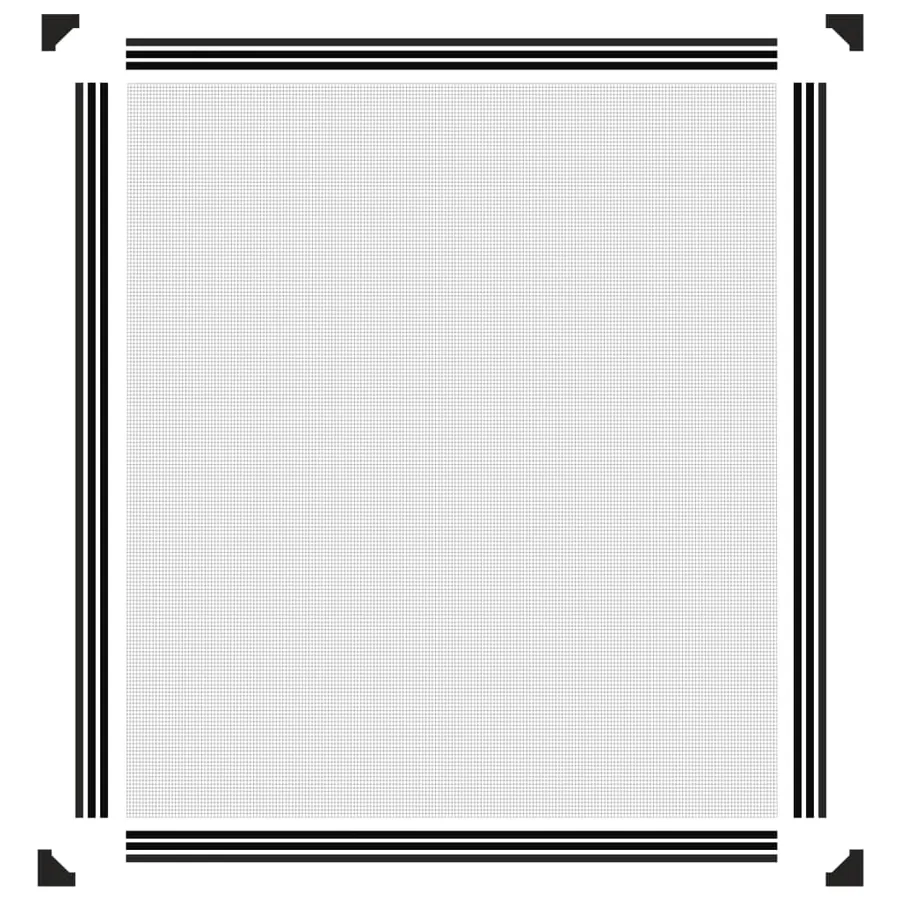 Moustiquaire magnétique pour fenêtres anthracite 120x140 cm - 6