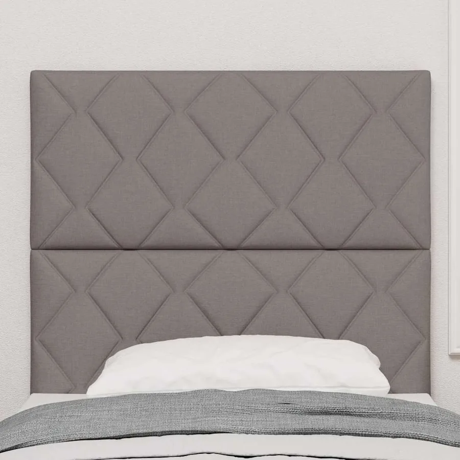 Tête de lit LED Taupe 100 cm tissu - 3