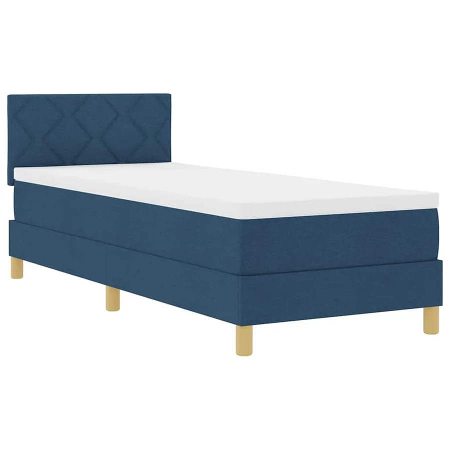 Lit à ressort LED avec bandes LED Bleu 80 x 200 cm tissu - 2