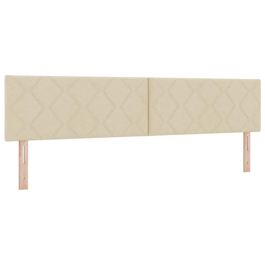 Tête de lit LED Crème 200 cm tissu - 2