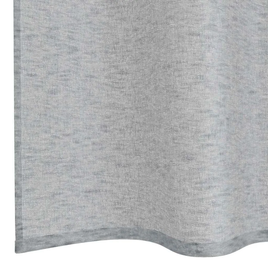 Rideau en Voile 2 pcs Gris foncé 260 x 140 cm Polyester - 6