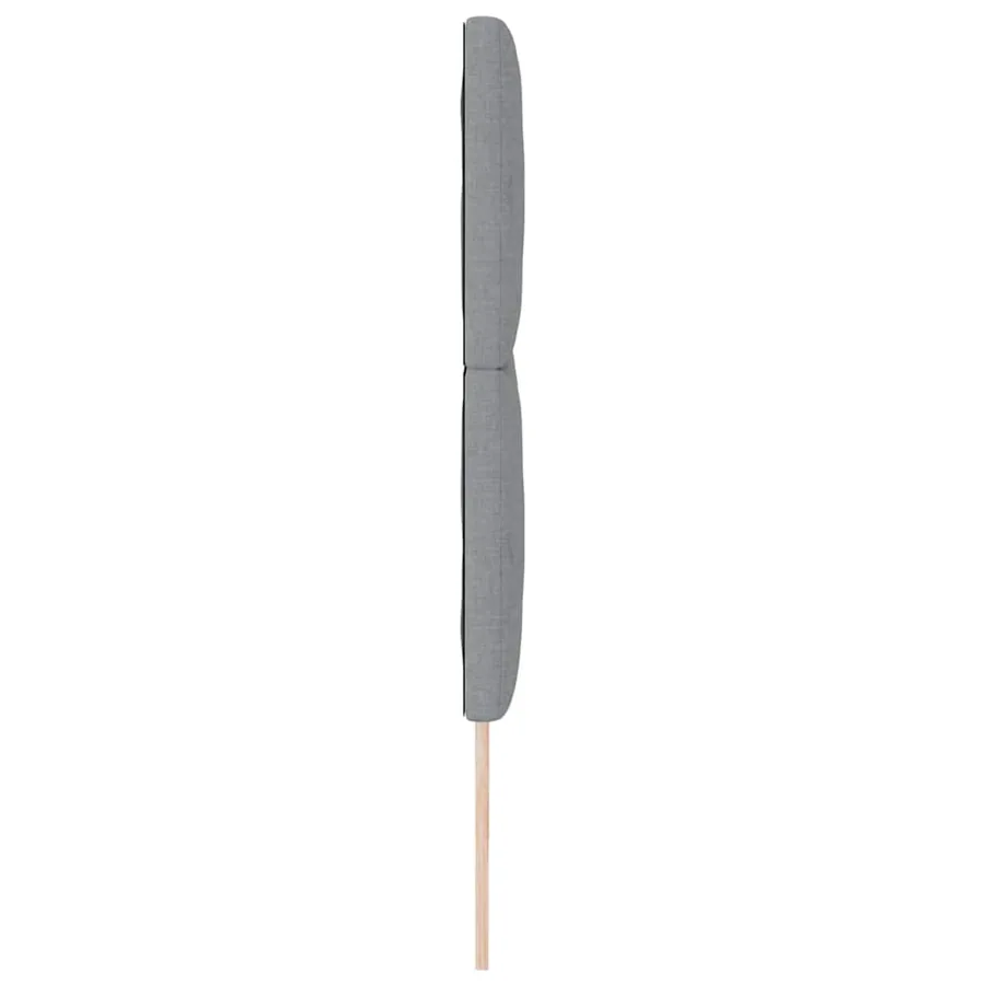 Tête de lit LED Gris clair 200 cm tissu - 6