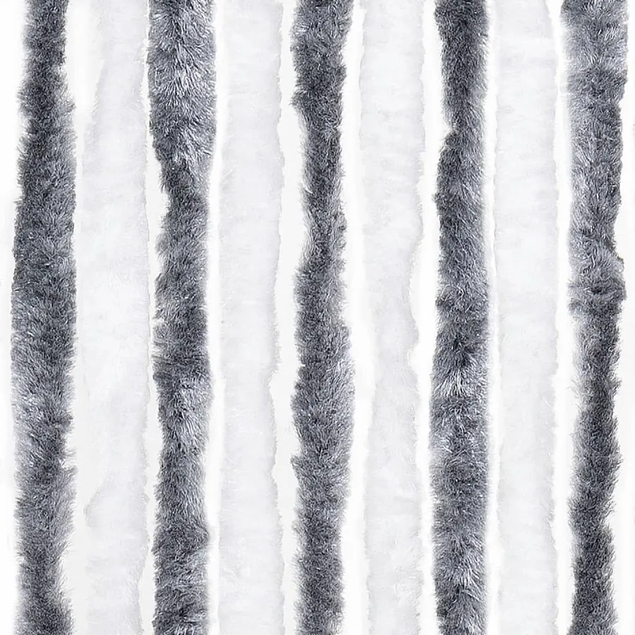 Moustiquaire Gris et blanc 90x220 cm Chenille - 6