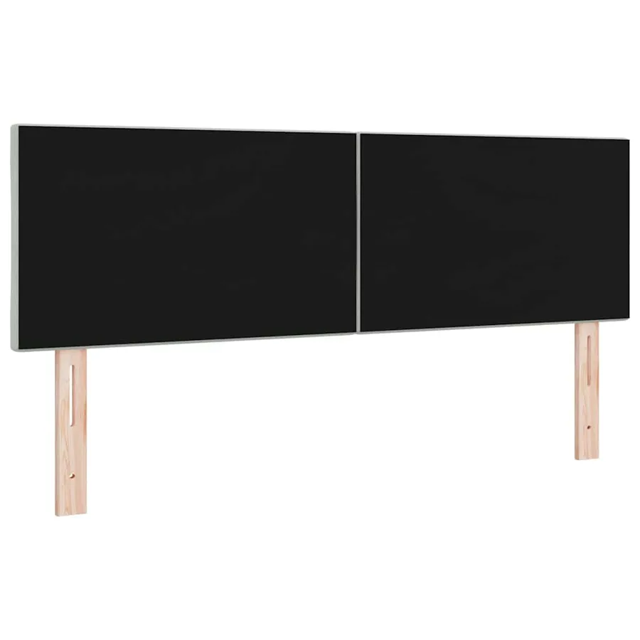 Tête de lit LED Gris clair 144 cm Velours - 7