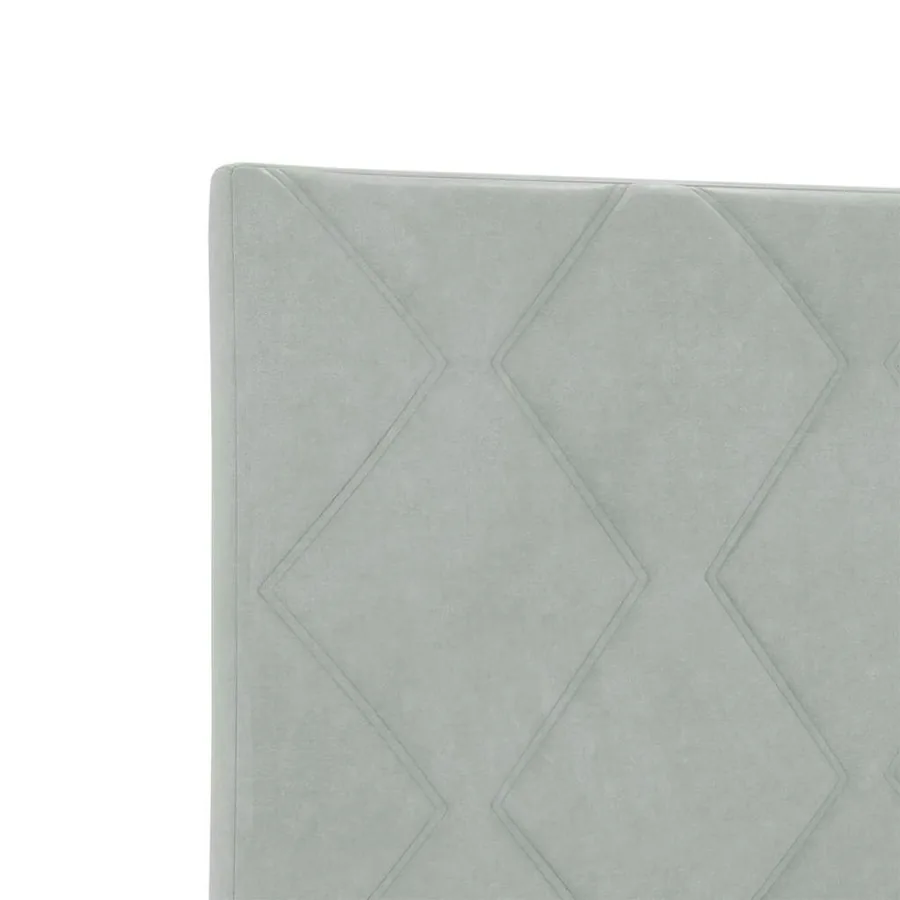 Tête de lit Gris clair 144 cm Velours - 7