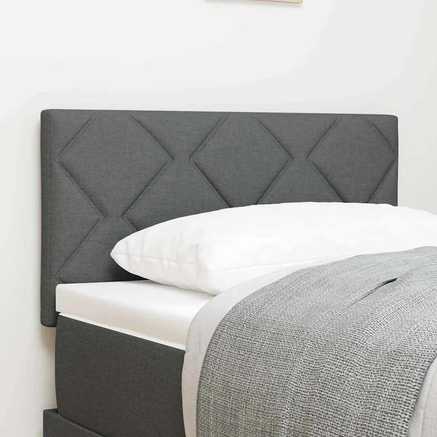 Tête de lit Gris foncé 80 cm tissu
