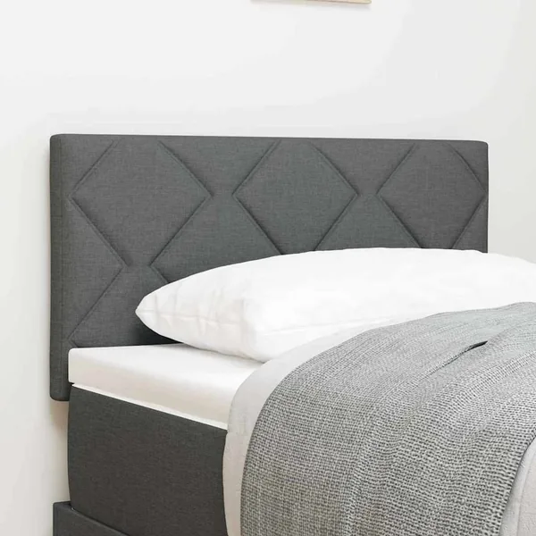 Tête de lit Gris foncé 80 cm tissu
