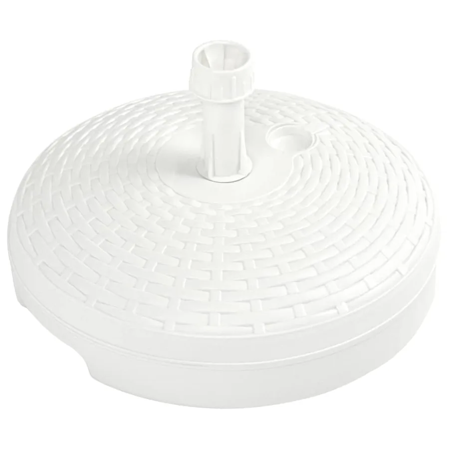 Socle de parasol rempli de sable/d'eau 20 L Plastique rotin - 4