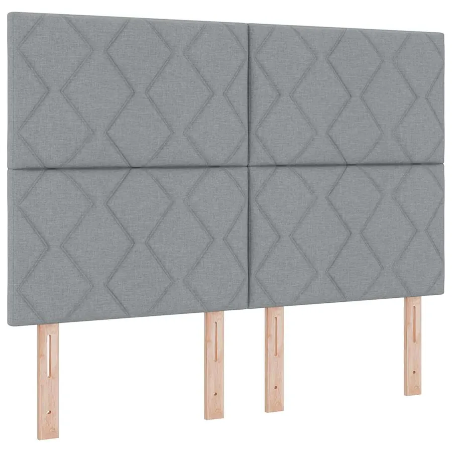 Tête de lit Gris clair 160 cm tissu - 2
