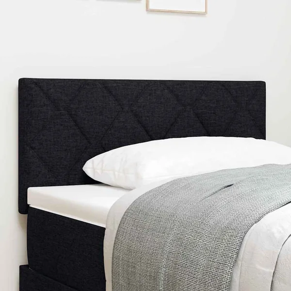 Tête de lit Noir 90 cm tissu