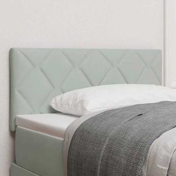 Tête de lit Gris clair 90 cm Velours