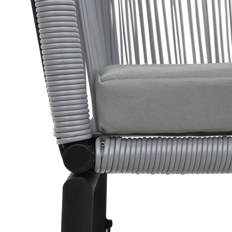 Chaises de jardin lot de 2 Anthracite Rotin PE - 7