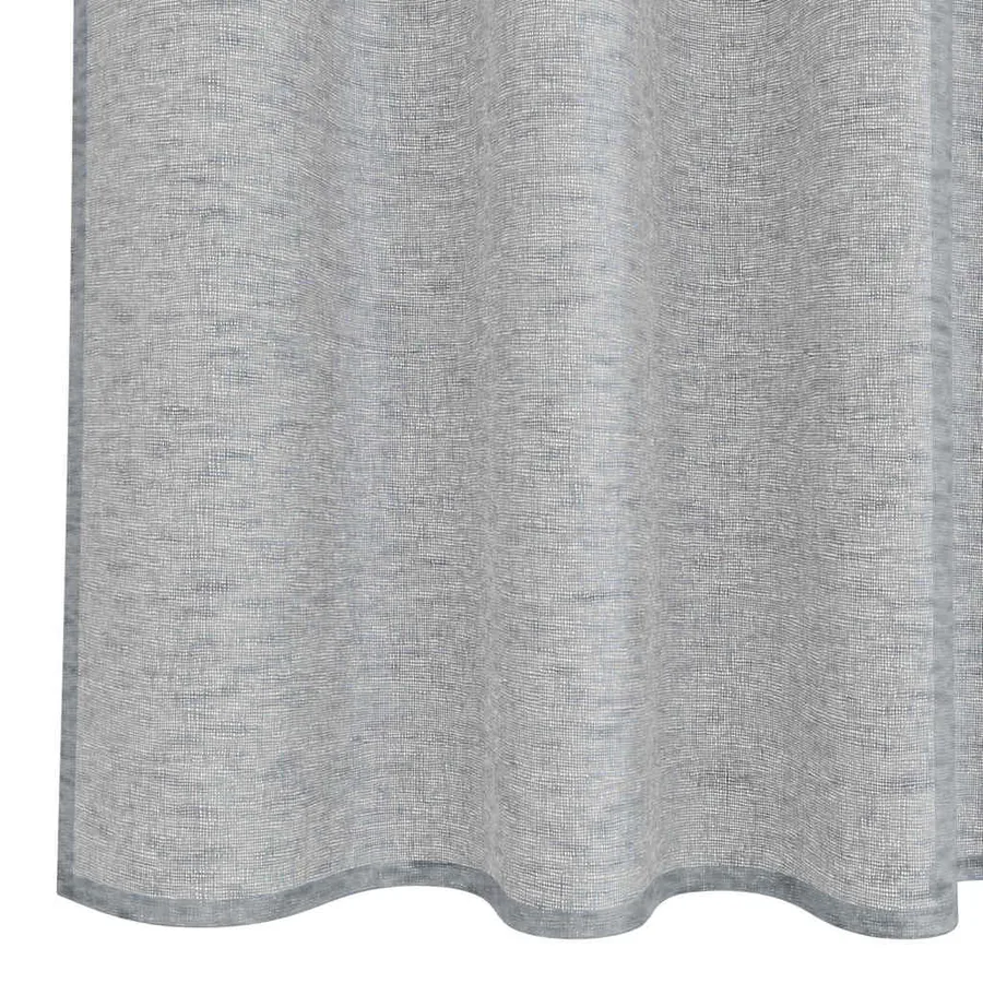 Rideau en Voile 2 pcs Gris foncé 260 x 140 cm Polyester - 6