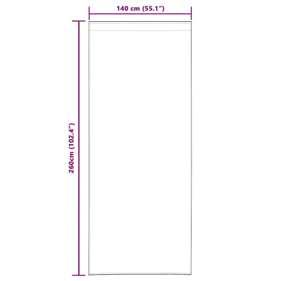 Rideau en Voile 2 pcs Gris foncé 260 x 140 cm Polyester - 9