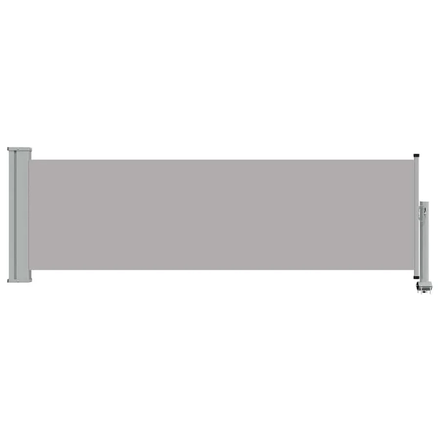 Auvent latéral rétractable de patio 80x300 cm Gris - 3