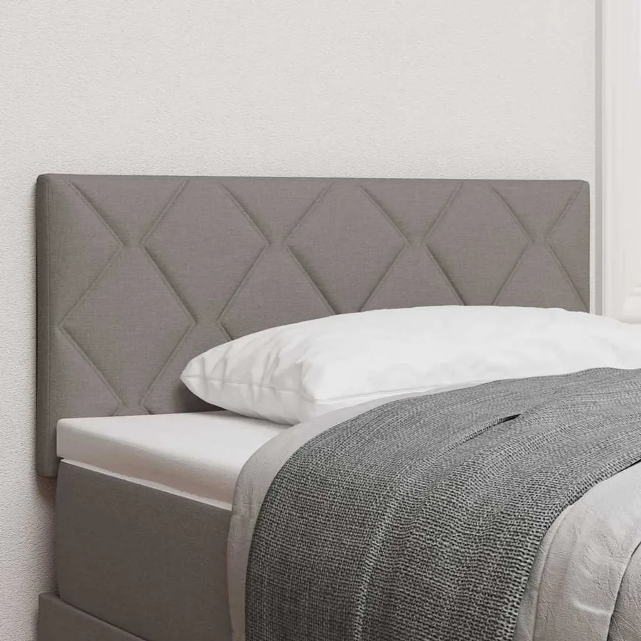 Tête de lit LED Gris clair 90 cm tissu