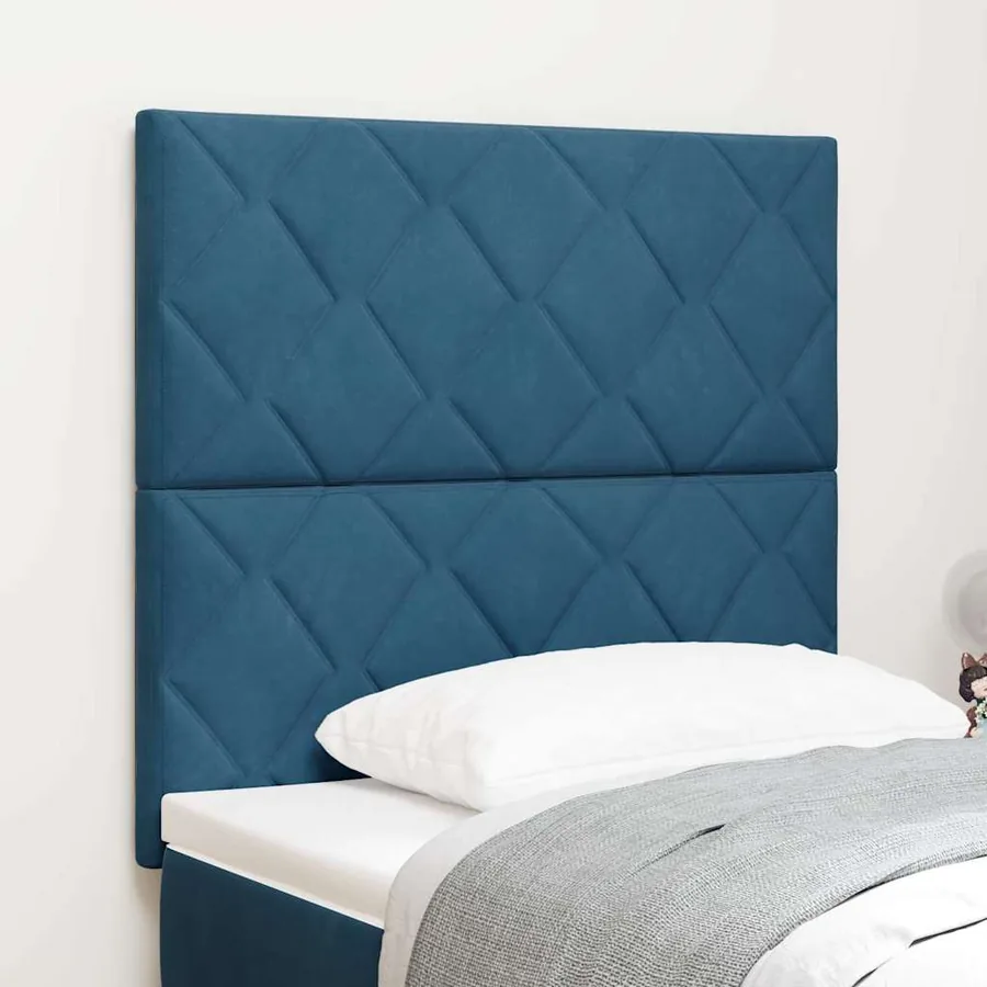 Tête de lit Bleu foncé 100 cm Velours