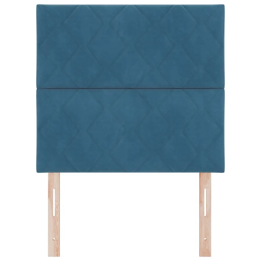 Tête de lit Bleu foncé 100 cm Velours - 4
