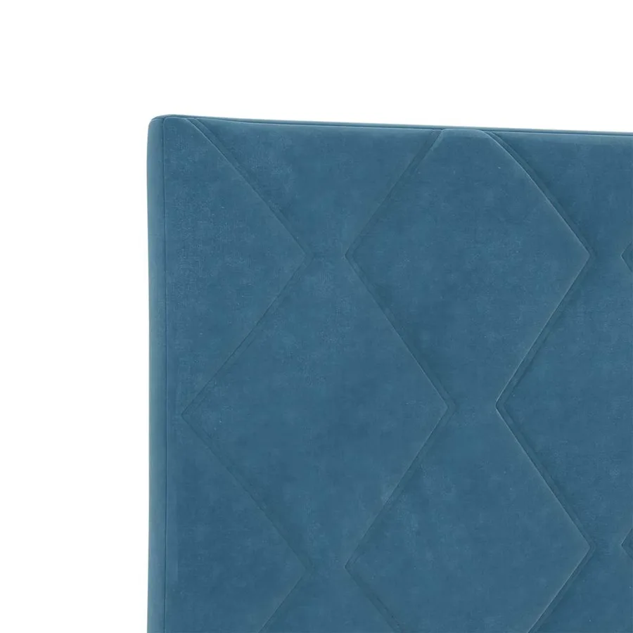 Tête de lit Bleu foncé 100 cm Velours - 7