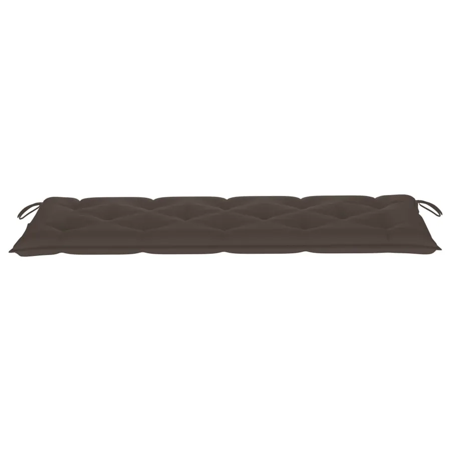 Banc de jardin empilable et coussin 159 cm Bois de teck massif - 3