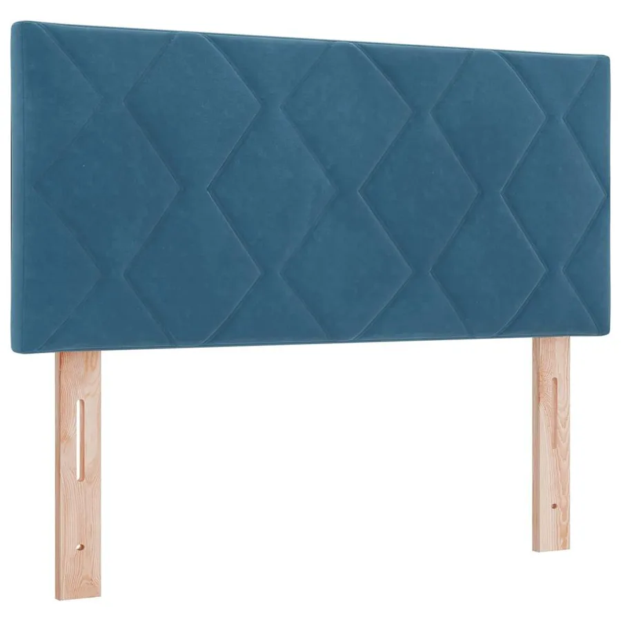 Tête de lit LED Bleu foncé 90 cm Velours - 2