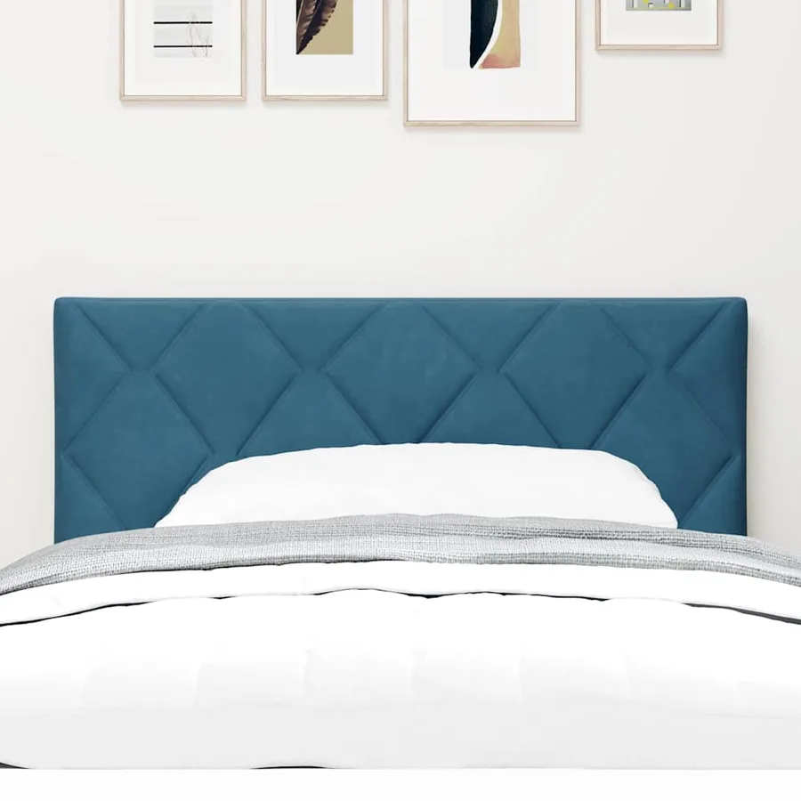 Tête de lit LED Bleu foncé 90 cm Velours - 3