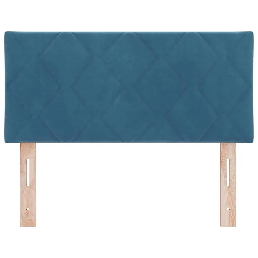 Tête de lit LED Bleu foncé 90 cm Velours - 5