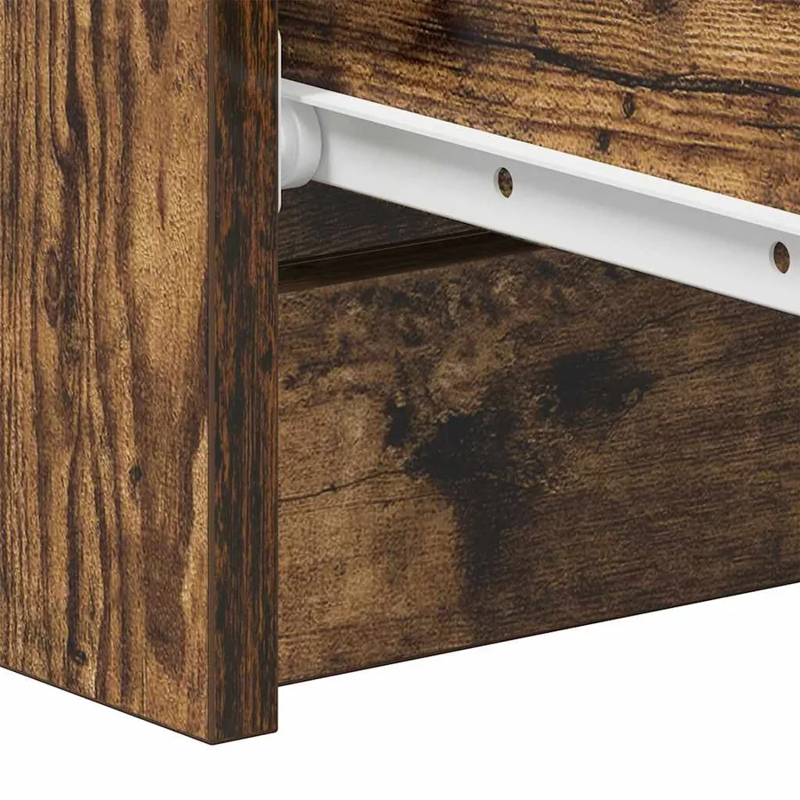 Buffet Chêne fumé 60x35x98,5 cm Bois d'ingénierie - 10