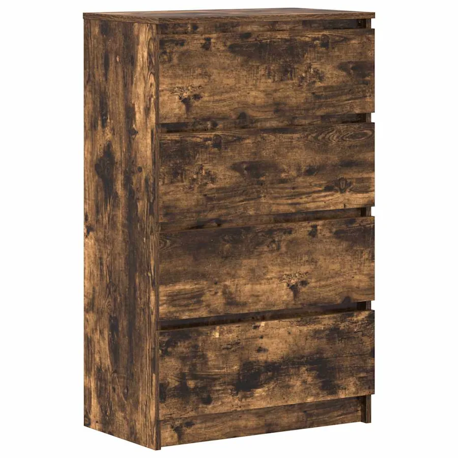 Buffet Chêne fumé 60x35x98,5 cm Bois d'ingénierie - 2