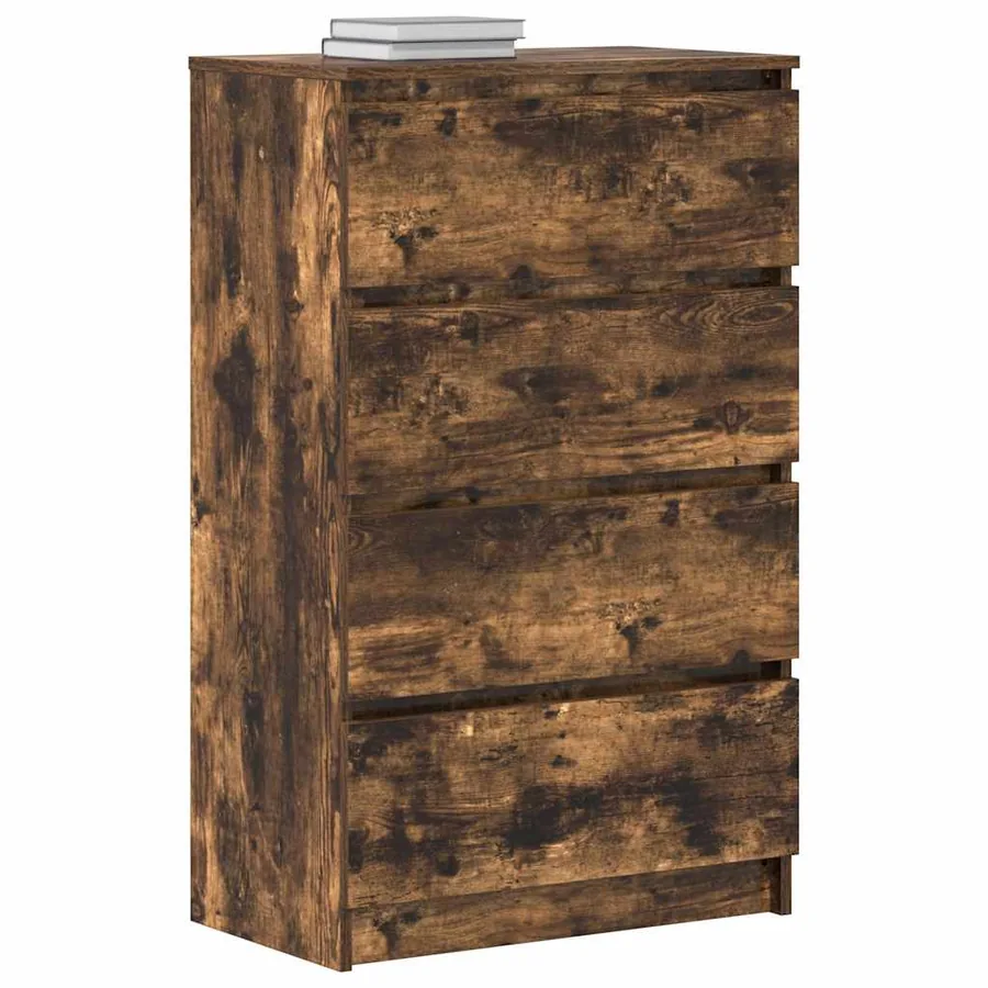 Buffet Chêne fumé 60x35x98,5 cm Bois d'ingénierie - 4