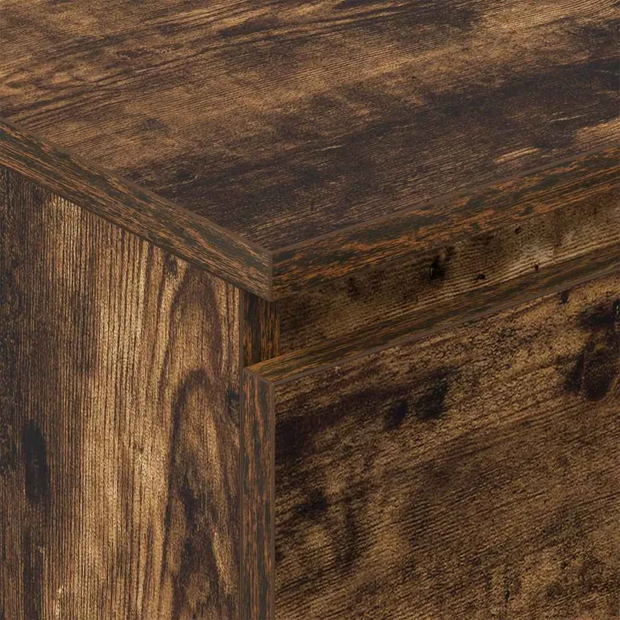 Buffet Chêne fumé 60x35x98,5 cm Bois d'ingénierie - 9