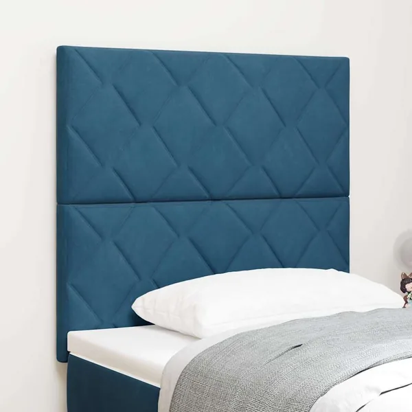 Tête de lit Bleu foncé 90 cm Velours