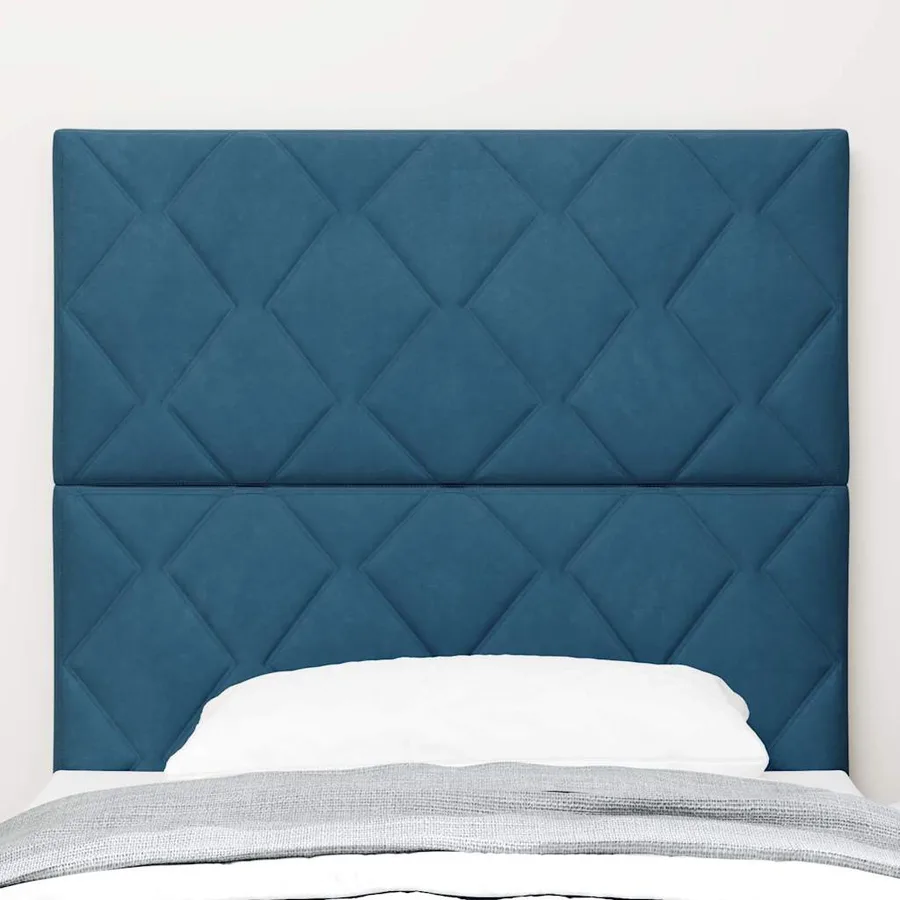 Tête de lit Bleu foncé 90 cm Velours - 3
