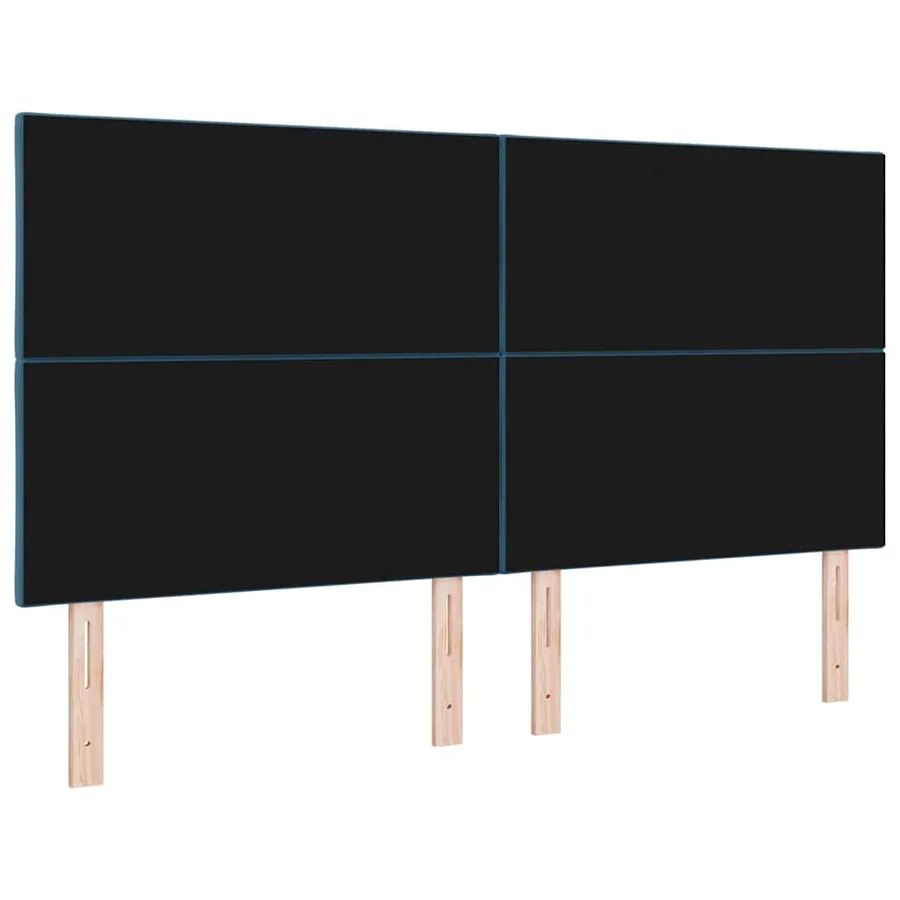 Tête de lit LED Bleu foncé 180 cm Velours - 7