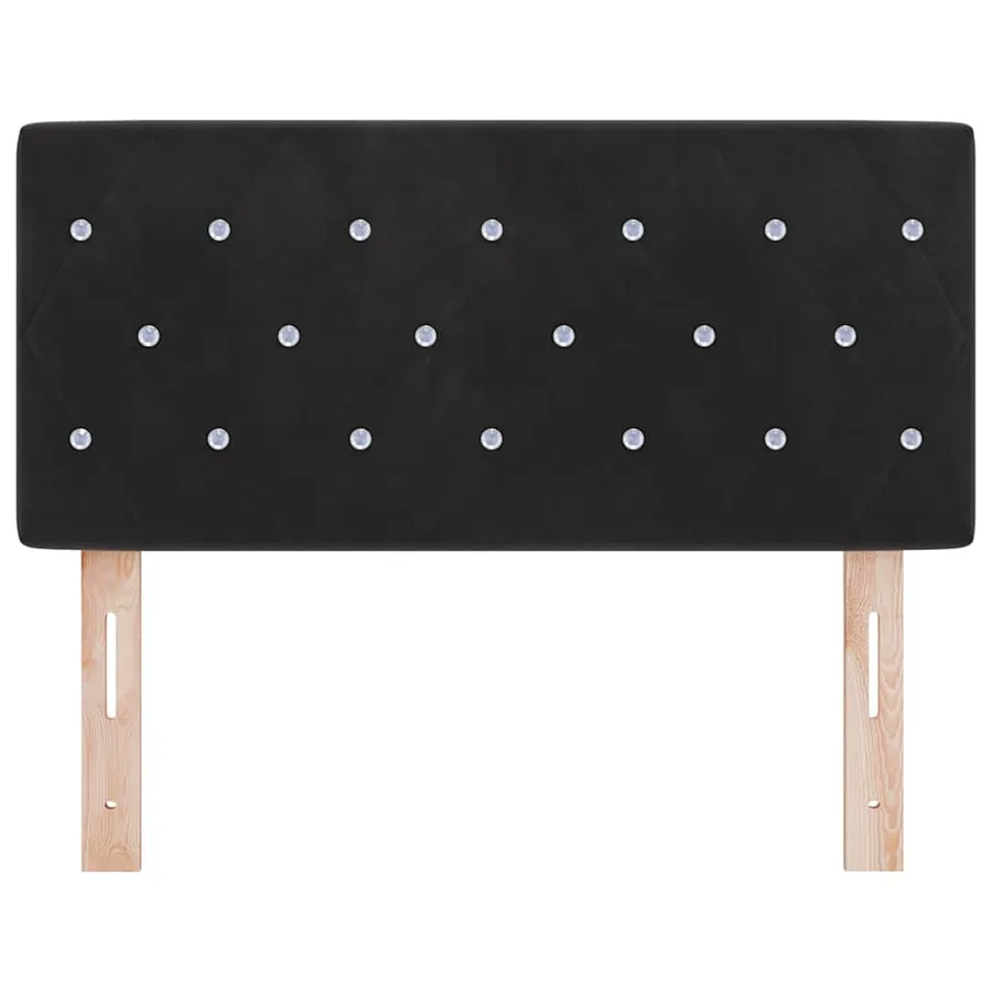 Tête de lit Noir 90 cm Velours - 4