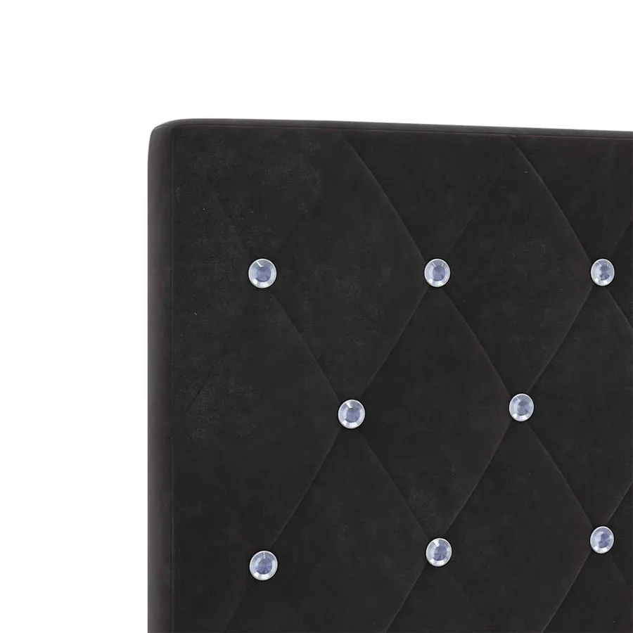 Tête de lit Noir 90 cm Velours - 7