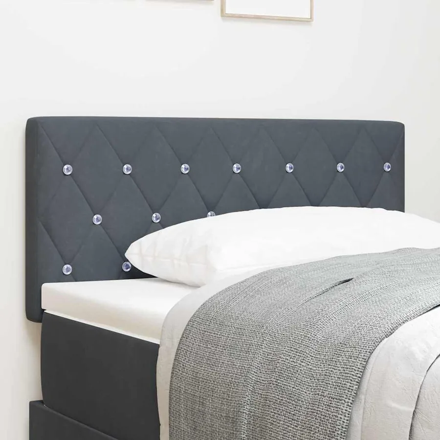Tête de lit Gris foncé 100 cm Velours