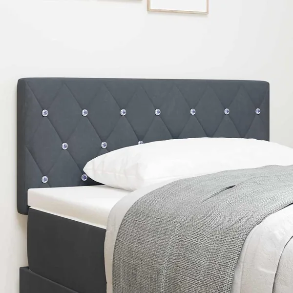 Tête de lit Gris foncé 100 cm Velours